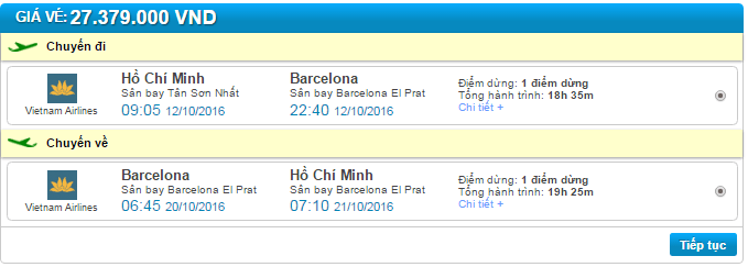 vé máy bay vietnam airlines đi barcelona