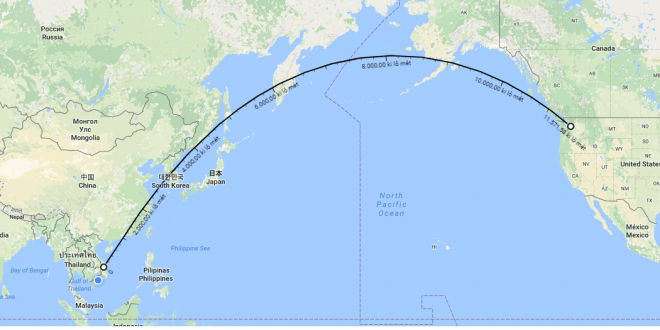 Đáp án cho câu hỏi Việt Nam cách Mỹ bao nhiêu km ?